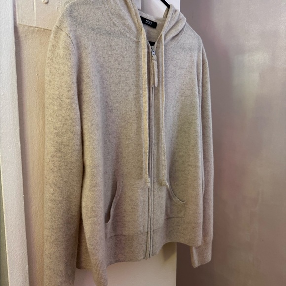 Cashmere hoodie size Large oatmeal/beige/warm grey - Picture 3 of 7